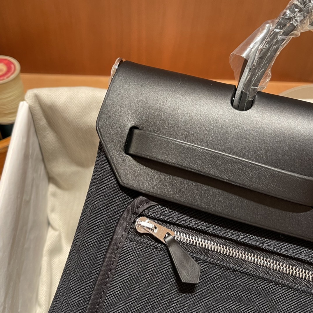 에르메스 에르백31 블랙 느와르 은장